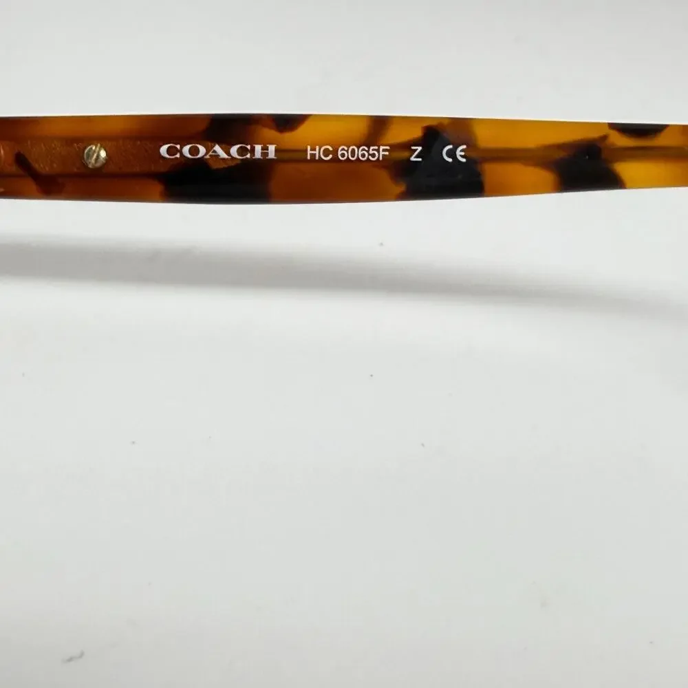 Coach HC 6065 5438 51-17-135 Black Tortoise Gold Full Rim Eyeglasses Frame 18195